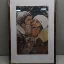 Axeman 16x24 Natural Solid Oak Wood Picture Frame with 12x18 Mat, Premium Rustic Wooden Photo Frames with Tempered Glass, Poster Photo Frame for Gallery Wall Hanging, Walnut, 3 Packs