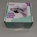 Door Lever Lock (3 Pack) Prevents Toddlers from Opening Doors. 3.25" L * 1.5" W * 4.5" H Easy One Hand Operation for Adults. Durable ABS with 3M Adhesive Backing. Simple Install, No Tools Needed.