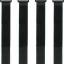 Bike Rack Straps, 4-Pack Adjustable Bike Wheel Stabilizer Strap with Hook and Loop for Car and Wall Mount, for Transportation and Storage (31.5'' x 1.18'')