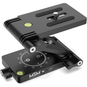 Z Flex Tilt Tripod Head - Flexible Angle Pan & Tilt Head/Universal Multiway Camera Tripod Connecting to Monopod Slider Rail Stabilizer Gimbal|Compact Folding Z Bracket Mount Fits Most DSLR Camera