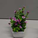 Der Rose 4 Pack Small Fake Plants Mini Artificial Faux Plants Indoor with Flowers Spring Decorations for Home Room Farmhouse Desk House Bathroom Decor