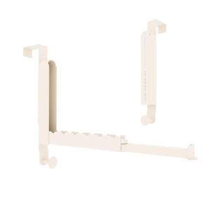 Over The Door Drying Rack, Foldable Portable Over The Door Hooks Hanger with Towel Racks for Coat Clothes Laundry Bathroom Bedroom Travel Hangers (Milky White, 1 Pack)