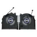 Replacement New CPU and GPU Cooling Fan for Dell Alienware M17 R5 2022 Laptop MG75091V1-C080-S9A MG75091V1-C090-S9A DC12V Fan