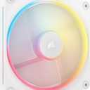 CORSAIR iCUE Link LX140-R RGB 140mm PWM Reverse Fan – Single Fan – Low-Noise, Magnetic Dome Bearing, Dual Light Loops, CORSAIR QuikTurn Screws, Zero RPM Mode – White