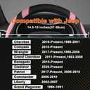 West Llama Customized Auto Car Steering Wheel Cover for Jeep Grand Cherokee,Wrangler,Compass,Gladiator,Cherokee 14.5-15 inches (Black+Pink-Standard Size)