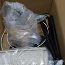 Upgraded Dimmable Floor Lamp, 1000 Lumens LED Edison Bulb Included, Arc Floor Lamps for Living Room Modern Standing Lamp with Linen Shade, Tall Lamp for Bedroom Office Dining Room- Black