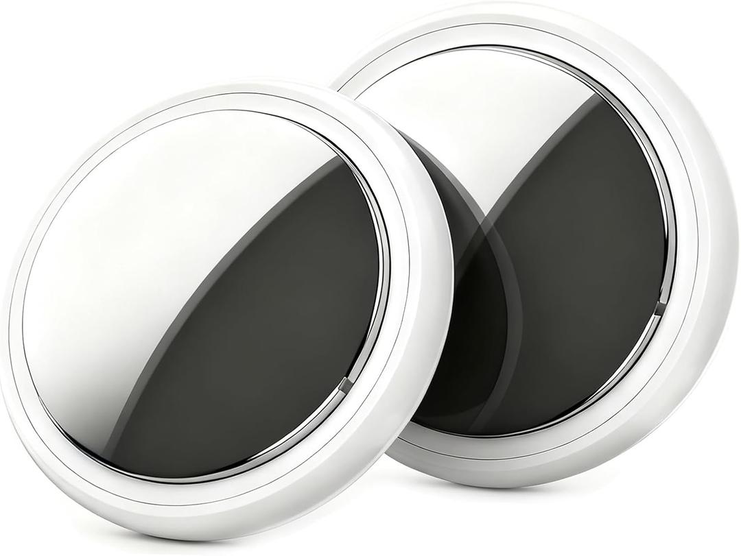 Air Tracker Tags - 2 Pack, Bluetooth Tracker for iPhone ipad Find My(iOS Only),Key Item Finder Locator with Sound, Smart Luggage Tag for Suitcases Keys/Bags/Pets/Wallet/Backpack,Battery Replaceable