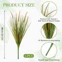 Jexine 6 Pieces 31.5 Inches Artificial Grass Filler Decor Fake Shrubs Wheat Grass Cattails Fake Greenery Decorations Artificial Greenery Stems Weed for Room Indoor Home Vase Decor(Setaria)