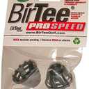 BirTee Pro Golf Tees - Size #4 (1") Individual Size Packs - 2 Tees Per Pack. Winter/Mat/Simulator Tees
