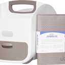 Ubbi Portable Diaper Caddy and Changing Mat, Diaper Storage, Caddy Organizer, Stores Baby Diapers, Wipes & Baby Accessories, Taupe