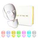 Led Facial Light Therap Mask - 7 Led Light Therapy Facial Skin Care Mask - Red Light Therapy for Face - Led Face Mask Light Therapy - Face Mask Skin Care,Used at Home