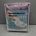 Electric Heated Blanket Throw Size 50"x60", Fast Heating Throw, Soft Microplush for Sofa & Office,6 Heating Levels & 1-10 Hours Auto Off, Machine Washable, Gifts for Family-Purple (05-dark Purple)