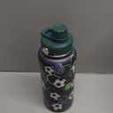 Soccer Water Bottle 32oz Stainless Steel, Travel Tumbler Vacuum Chug Lid Aesthetic Sport for Boys Men Friends Dad Brothers, Gifts for Fathers Day Birthday Christmas