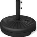 JEAREY 81.5lb Max Capacity Patio Umbrella Stand, Outdoor Umbrella Base Water Filled Stand, Heavy Duty Market Umbrella Holder for Patio, Deck, Poolside (Black)