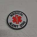 3" Medical Alert Dog Patch, EMS Medical Services Dog Tactical Hook Loop Embroidery Patch Emblem Badge for Dog Vest
