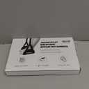 Airplane Foot Hammock, No Collapse Foot Rest for Plane Travel with Extended Adjustment Strap, Portable Desk Foot Hammock with Thickened Foam, Foot Sling Travel Essentials to Relax Your Feet (1 Pc Black)