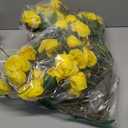 72 Pcs Artificial Roses Yellow Fake Silk Roses Realistic Roses Faux Flower Indoor Wedding Home Decor, Birthday Decorations