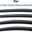 Window Visors Rain Guards for 2023 2024 2025 2026 Toyota Prius & Prius Prime, Out-Channel Window Vent Wind Deflectors Visors Shades