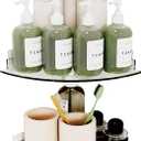 Acrylic Corner Shower Caddy Shelf 2 Pack - Wall Mounted Bathroom Shelves for Glass/Tile/Smooth Walls, Space Saving Storage Organizer for Shower, Kitchen, Bedroom & Toilet Corner