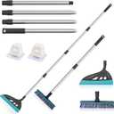 Magic Air Silicone Broom Sweeper, Multifunction Silicone Broom, Household Squeegee for Floor Cleaning, Bathroom, pet Hair, Dog Brush Set Grey (Gray)