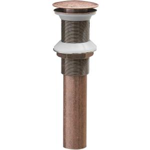 Homevacious 1 5/8" Bathroom Faucet Vessel Vanity Sink Pop Up Drain Assembly Stopper Without Overflow Copper Push & Seal