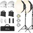 Skytex Softbox Lighting Kit 2pack 20x28in Octa Soft Box|135W 2700-6400K E27 LED Bulb Continuous Photography Lighting, Photo Studio Lights Equipment for Camera Shooting, Video Recording
