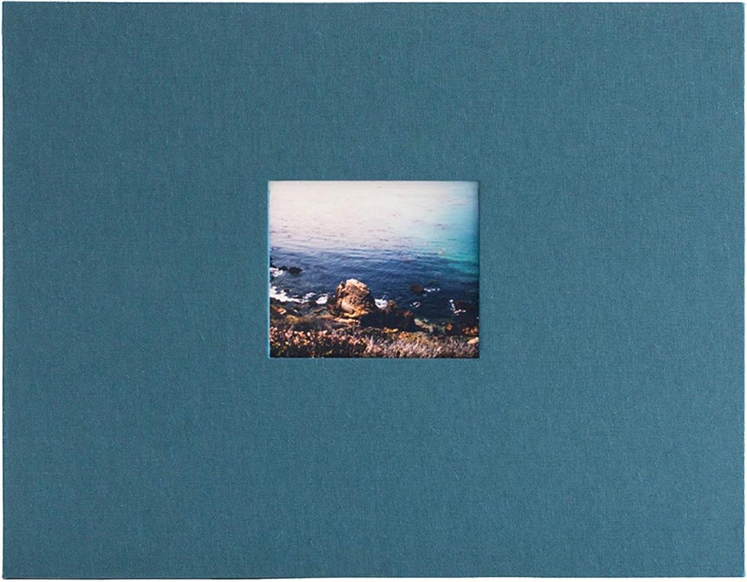 Kolo Newport 8.5" x 11" Refillable Scrapbook, Ideal for Wedding Albums and Baby Books, Lake