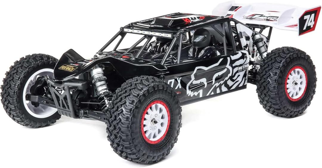Losi 1/10 Tenacity DB Pro 4 Wheel Drive Desert Buggy Brushless RTR Battery and Charger Not Included with Smart Fox Racing LOS03027V2T2