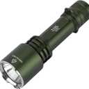 N50t V2 Rechargeable LED Flashlights High Lumen, 2,300 Lumens, Long Throw Tactical Flashlight Super Bright, Powerful Flashlight 3 Modes Flash Light for Emergency, Camping, Hiking (Green)