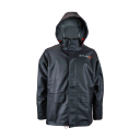Helly-Hansen Workwear Gale Mens Waterproof Rain Jacket - Heavy-Duty PU Polyester Windbreaker - Packable Hood & Hem (X-Large, 990 Black)