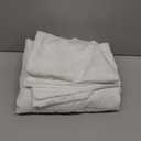 JELLYMONI White Duvet Cover Queen Size, 3pcs Washed Microfiber Bedding Set, Soft Breathable Seersucker Duvet Cover Set with Zipper Closure and Corner Ties for All Seasons