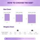 Weighted Blanket for Women and Men, Comfortable and Soft Throw Weighted Blanket with Premium Glass Beads for All Season 5 lbs 40"x60" Purple