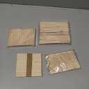 Mibly 4 Style 600 Pcs Assorted Wooden Wax Sticks for Body Legs Face Small Medium Large Sizes Eyebrow Waxing Applicator Spatulas for Hair Removal or Wood Popsicle Craft Sticks (Mix Sticks Pack of 600)