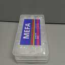 4 x MEFA Nail Tips, Medium Almond 15 Sizes, 600 Pcs Pre-shaped Half Matte Full Cover Acrylic Nail Tips Press on Nails for Nail Extension Home DIY Salon Manicure