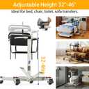 Patient Lift Transfer Chair, Patient Transfer Lift for Home, Lift Assist for Elderly, Heavy Duty Transfer Chair for Bed to Wheelchair (Upgraded Model)