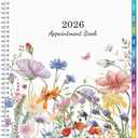 2026 Appointment Book - January - December 2026, Appointment Planner with Weekly  Monthly Spread, 8.5'' x 10.5'', Large, 15 Minute Increments, 2026 Daily Planner with Pockets, Tabs, Flexible Cover