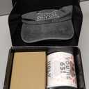 65th Birthday Gifts for Men Whiskey Glass Set, 65th Birthday Party Supplies with 11 Oz Whiskey Glass Coaster Stone Baseball Cap Apron Sock Funny Toilet Paper Keychain for Him, Dad, Husband, Friends