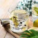 Voatok Grandpa Father's Day Whiskey Glasses 10 oz, Grandpa Gifts for Father's Day from Granddaughter, Old Fashioned Rocks Glasses for Men Drinking Cocktail 