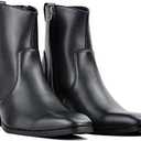 Dress Boot for Men Casual Chelsea Combat Ankle Casual Walking Motorcycle Boots Black (11)