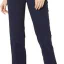 Amazon Essentials Women's Straight-Fit Stretch Twill Chino Pant, Navy, 10