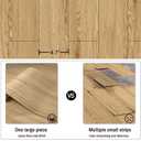 Oxdigi Peel and Stick Vinyl Flooring Roll 23"x 393"/64 Sq.Ft, Thicken Self Adhesive Vinyl Floor Tiles Wood Plank Flooring Waterproof Wear-Resistant for Any Room, Easy DIY Floor Coverings, Nature Wood