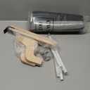 Zakkart Cat Perch for Window Sill with Bolster - Orthopedic Hammock Design with Premium Hardwood & Robust Metal Frame - Cat Window Seat for Large Cats and Kittens - Natural Color Wood Gray Bed, 24''W