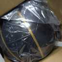 Silent Basketball Size 7 (29.5")  Grooved Airless Indoor Basketball for Quiet Dribbling and Indoor Training, Pro PU Foam Ball  Real Feel Higher Bounce Quieter (Black)