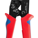 Wire Crimping Tool with Ratchet, Amliber Ratchet Wire Crimper Tool for Open Barrel Terminal Connectors, Electrical Crimping Tool for Deutsch DELPHI AMP Dupont TYCO Terminals, 24-14 AWG