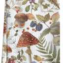 Rustic Mushroom Kitchen Dish Towels, Gifts for Mushroom Lovers Women, Cottagecore Floral Botanical Hand Tea Towels for Kitchen Bathroom Decor, 16x24 Inch (Plant Theme-5)