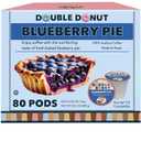 Double Donut Coffee Blueberry Coffee in Single Serve Pods, Flavored Coffee For the Keurig K Cups Brewer, 80 Cups