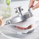 New Star Foodservice 36466 Aluminum Adjustable Hamburger Press, 4-1/2" Diameter, Silver