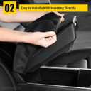 AOMSAZTO Console Covers for 2013-2017 Honda Accord Armrest Cover for Honda Accord Black with Black Stiches
