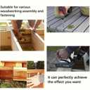 YIRAN Deck Screws 2 Inch, Wood Screws #8 x 2, 650 PCS, Tan Coated, TorxDrive Head, T25 Star Bit Included