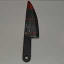 LENOAPHYS  Tattoos 16 Inch Large Halloween Fake Knife Prop with Fake Blood for Chucky Costume Plastic Halloween Prop Knife for Costume Accessories Horror Cosplay